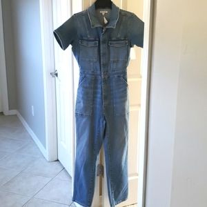 Good American Fit for Success Denim Jumpsuit Size 2 NEW